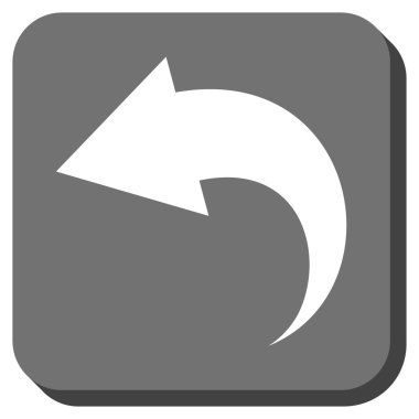 Yuvarlatılmış Kare vektör simgesi geri al