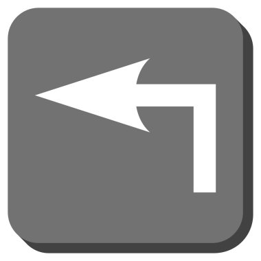 Sol yuvarlak kare vektör simge açmak