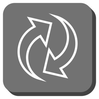 Oklar yuvarlatılmış kare vektör simge Yenile