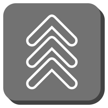 İşaretçiyi yuvarlatılmış kare vektör simge kadar üçlü