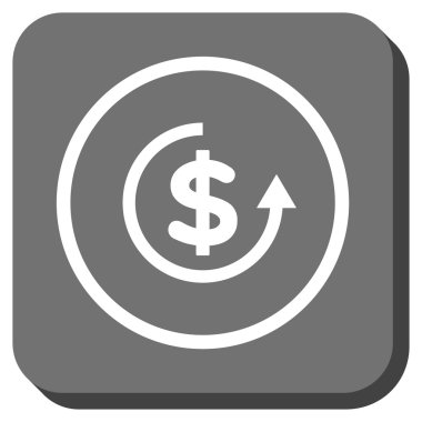 Yuvarlatılmış Kare vektör simge iade