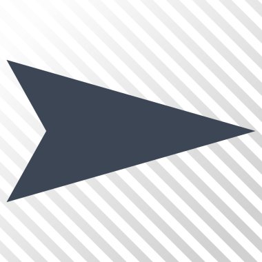 Ok ucu doğru vektör simgesi