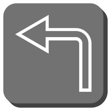 Sol yuvarlak kare vektör simge açmak