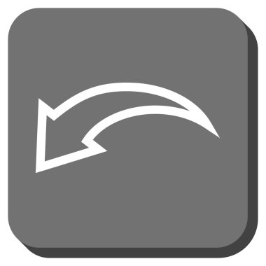 Yuvarlatılmış Kare vektör simgesi geri al