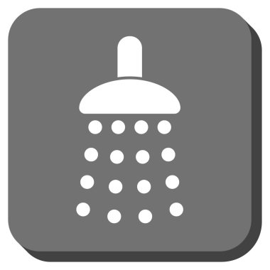 Duş yuvarlatılmış kare vektör simgesi