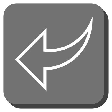 Yuvarlatılmış Kare vektör simgesi geri al