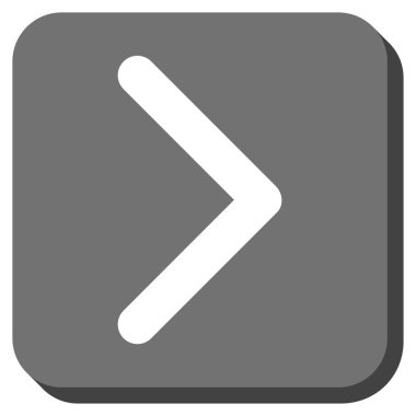 Yön sağ yuvarlak kare vektör simgesi