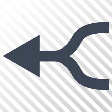 Ok sol vektör simgesi birleştirmek