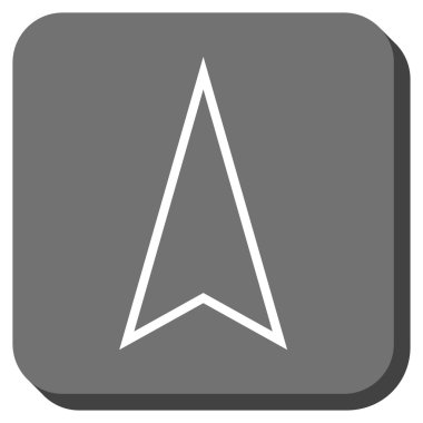 İşaretçiyi yuvarlatılmış kare vektör simge kadar