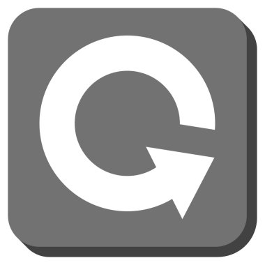 CCW yuvarlatılmış kare vektör simge döndürmek