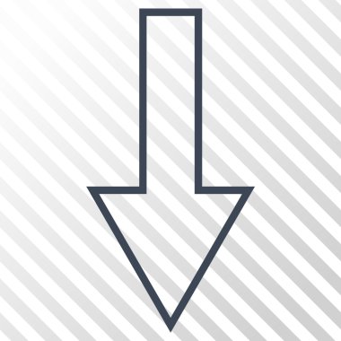 ok aşağı vektör simgesi