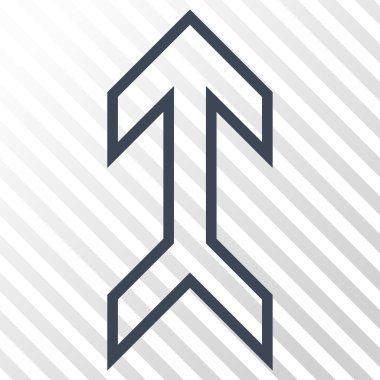 Yukarı Oklu Vektör Simgesi