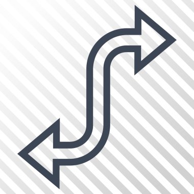 Eğri Exchange ok vektör simgesi