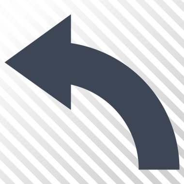 Döndürme sol vektör simgesi