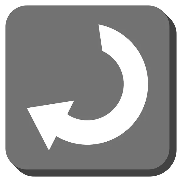 Girar redondeado cuadrado Vector icono — Vector de stock