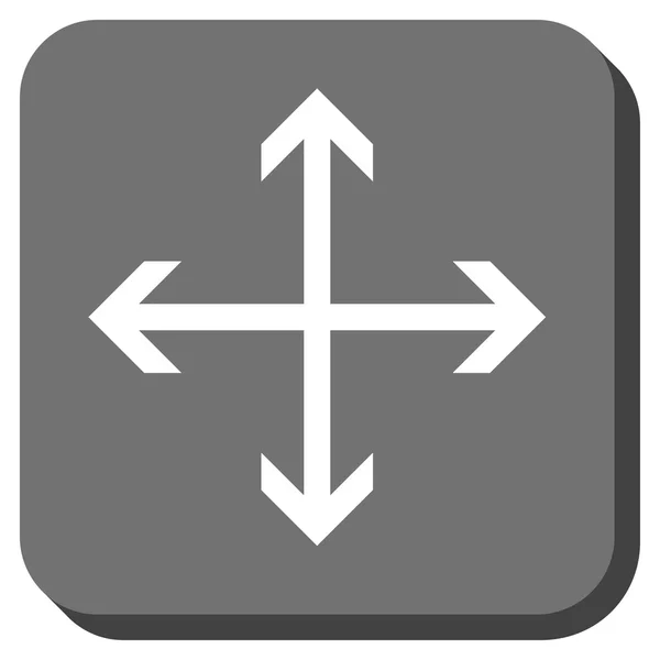 Rozbalte ikonu šipky zaoblený čtverec vektor — Stockový vektor
