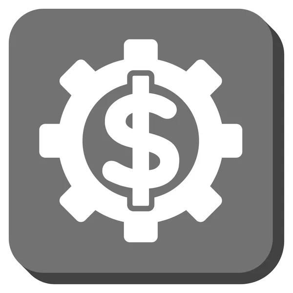 Opciones financieras Redondeado Cuadrado Vector icono — Vector de stock