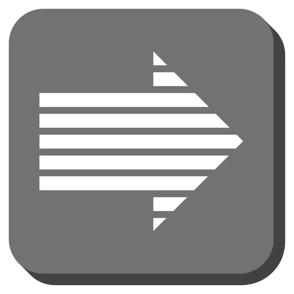 Stripe Seta direito arredondado vetor quadrado ícone —  Vetores de Stock