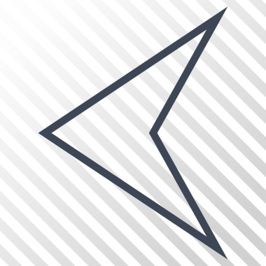 Ok ucu sol vektör simgesi