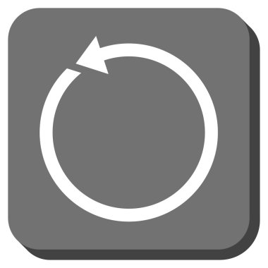 CCW yuvarlatılmış kare vektör simge döndürmek