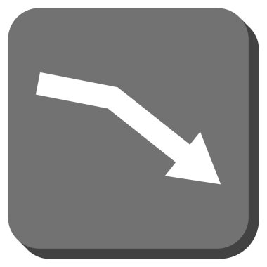 Trend yuvarlatılmış kare vektör simge başarısız