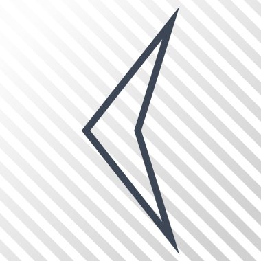 Ok ucu sol vektör simgesi