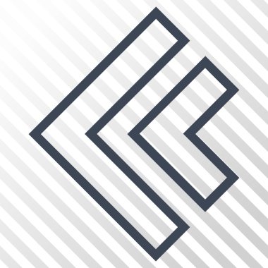 Yön sol vektör simgesi