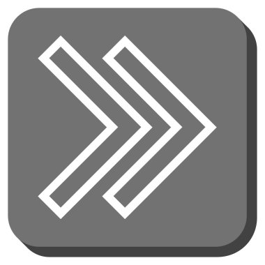 Şu yuvarlak üst karakter kare vektör simgesi