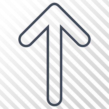 Vektör simge yukarı yönlü ok