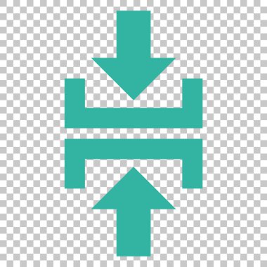 Basın düşey yönde vektör simgesi