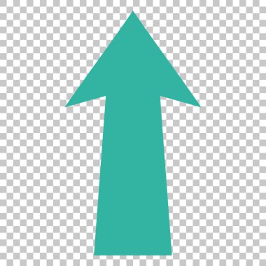 Yukarı Oklu Vektör Simgesi