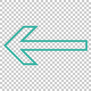 Ok sol vektör simgesi