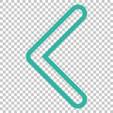 Ok ucu sol vektör simgesi