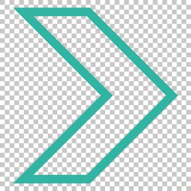 Ok ucu doğru vektör simgesi