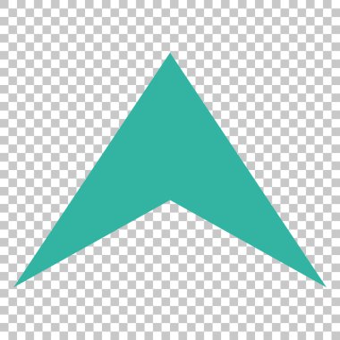 Vektör simge yukarı ok ucu