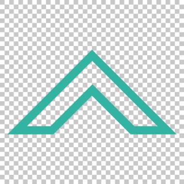 Vektör simge yukarı ok ucu