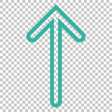 Yukarı Oklu Vektör Simgesi