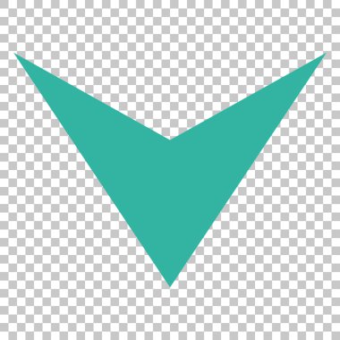 Vektör simgesi aşağı ok ucu