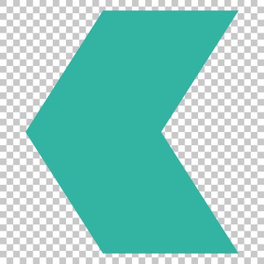 Yön sol vektör simgesi