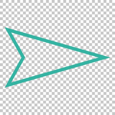 İşaretçi doğru vektör simgesi