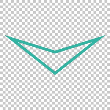 Vektör simgesi aşağı ok ucu