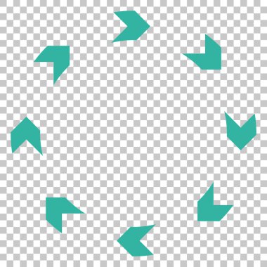 Dolaşım vektör simgesi