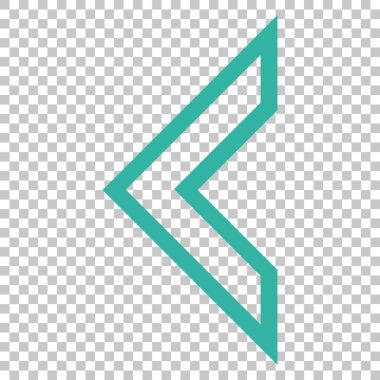 Ok ucu sol vektör simgesi