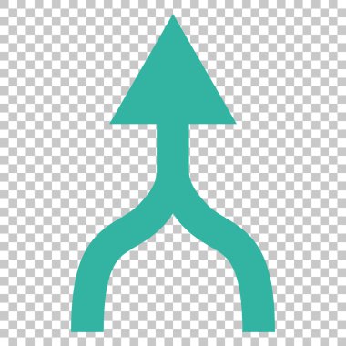 Vektör simge yukarı ok birleştirmek