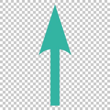 Vektör simge yukarı ok keskin