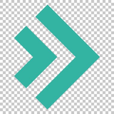 Üst karakter doğru vektör simgesi