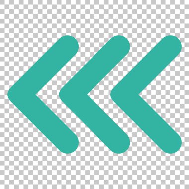 Üçlü ok ucu sol vektör simgesi