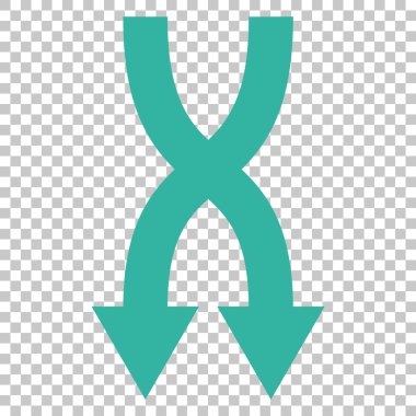 Vektör simgesi aşağı okları shuffle