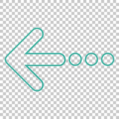 Sol vektör simge göndermek