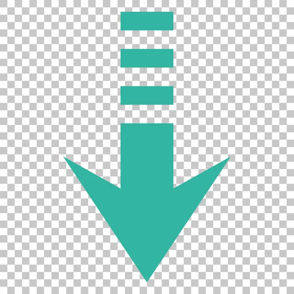 Skicka ner vektor ikon — Stock vektor